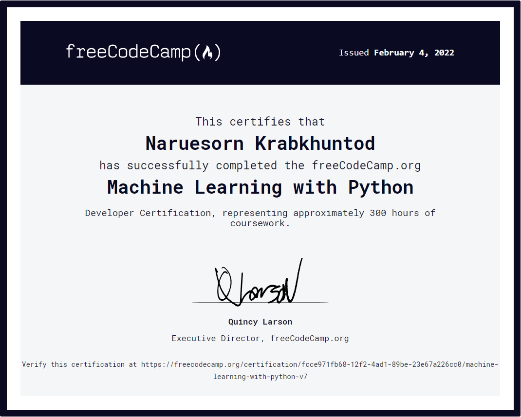 Machine Learning with Python